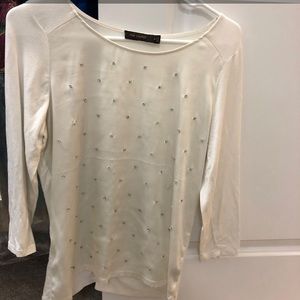 White Blouse with Jewels